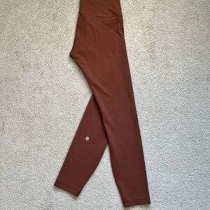 Brown High-Waist Leggings